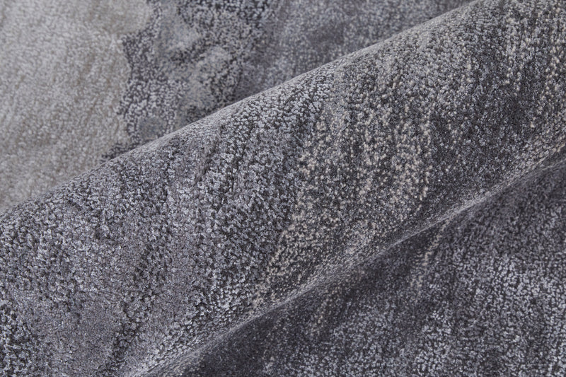 Anya Transitional Abstract, Gray/Blue/Ivory