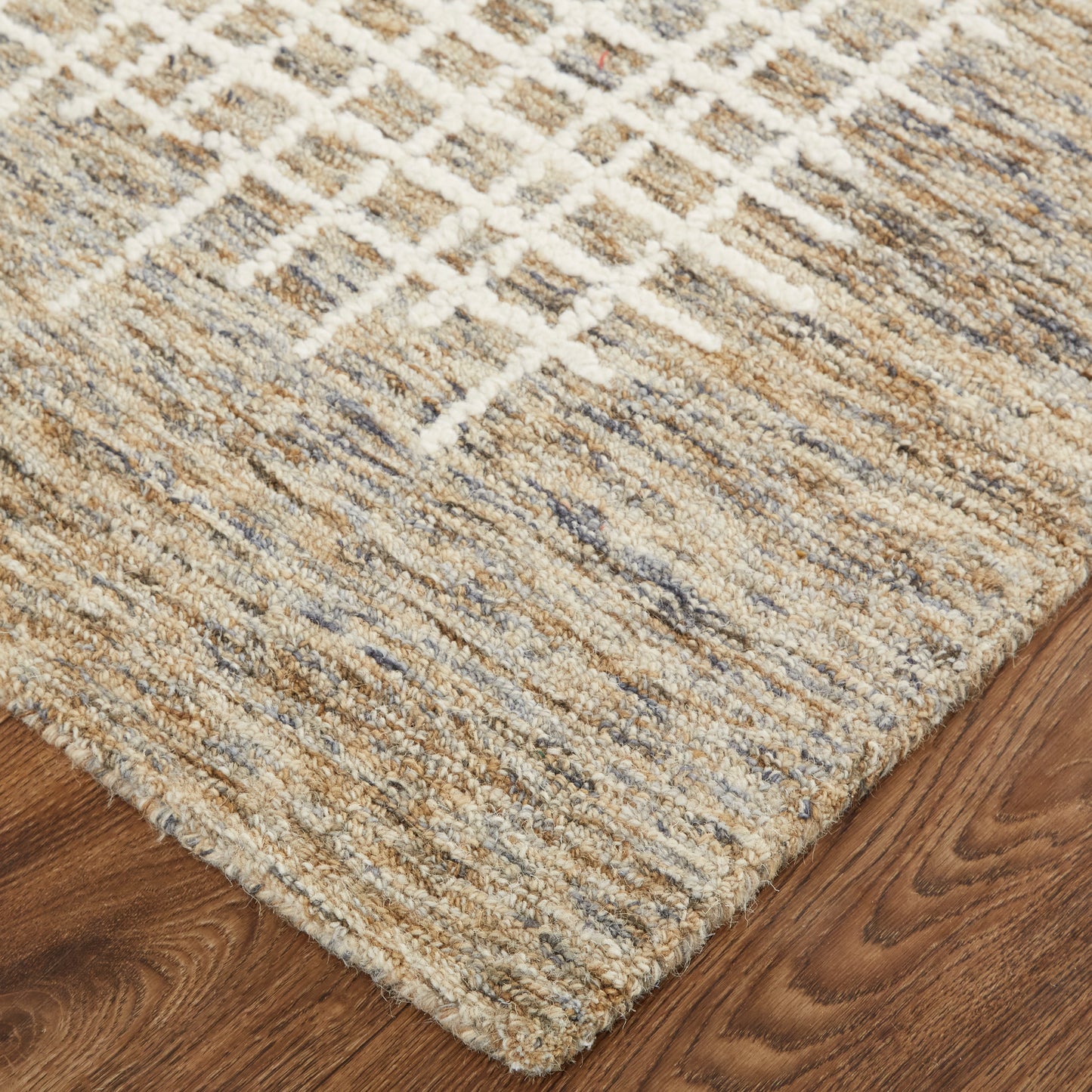 Maddox Transitional Abstract, Tan/Ivory