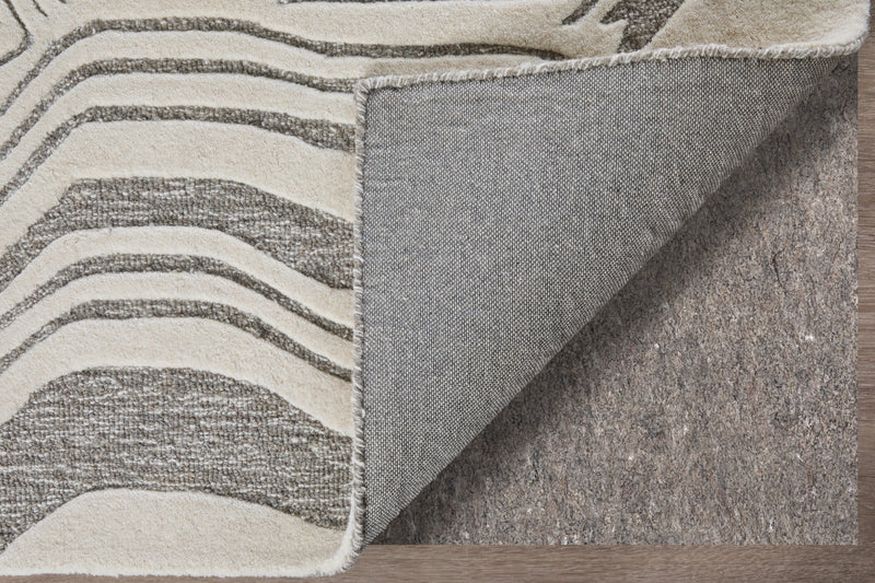 Kimball Transitional Abstract, Ivory/Gray