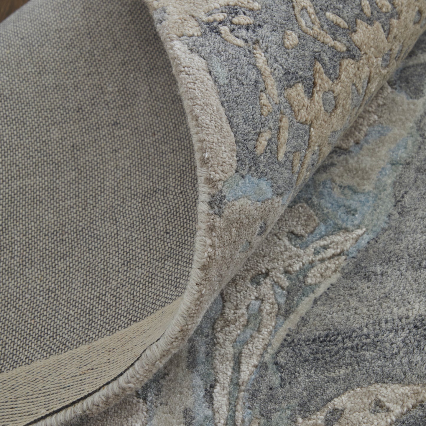Zarah Modern Watercolor, Gray/Tan/Blue