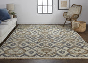 Beall Traditional Oriental, Ivory/Gray/Taupe