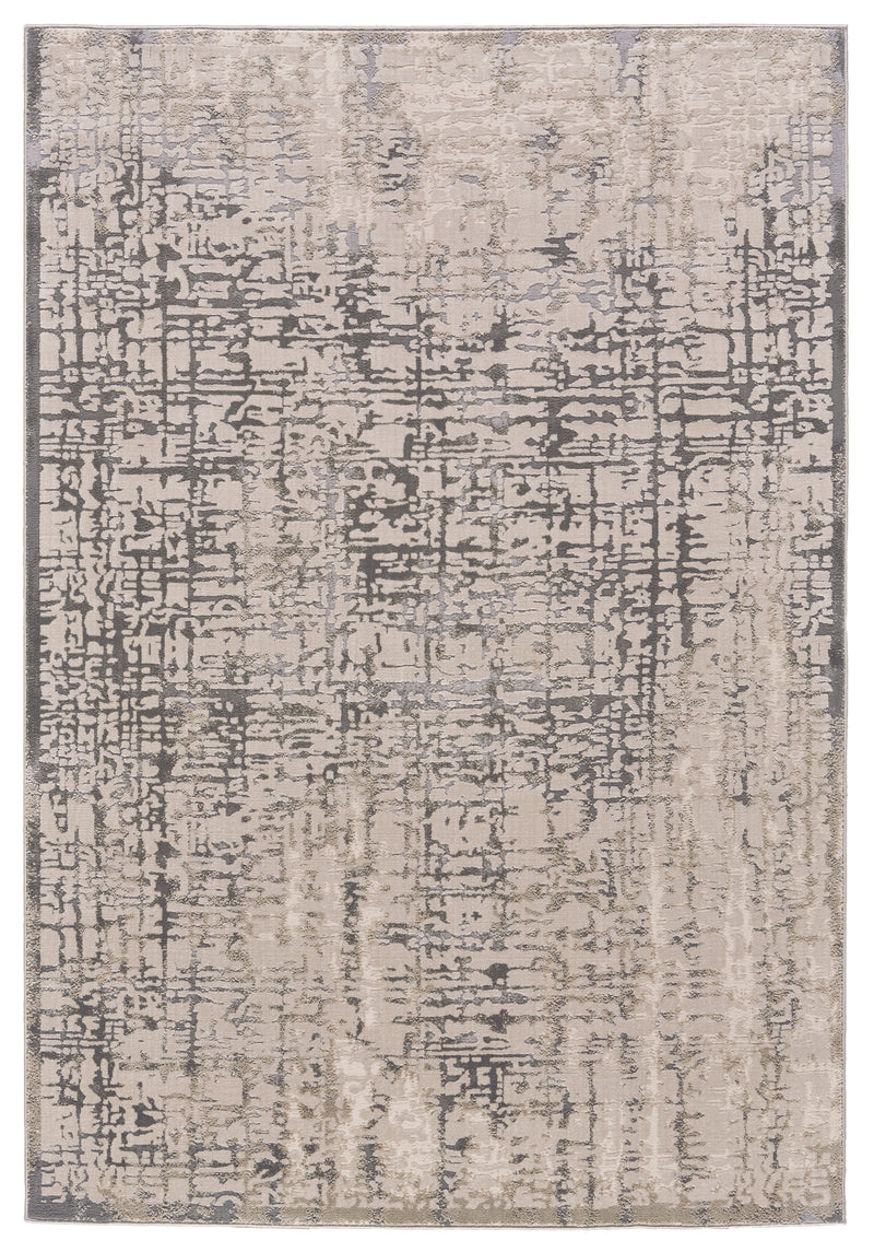 Prasad Modern Abstract, Gray/Ivory