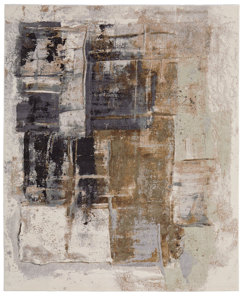 Clio Modern Watercolor, Brown/Gray/Black