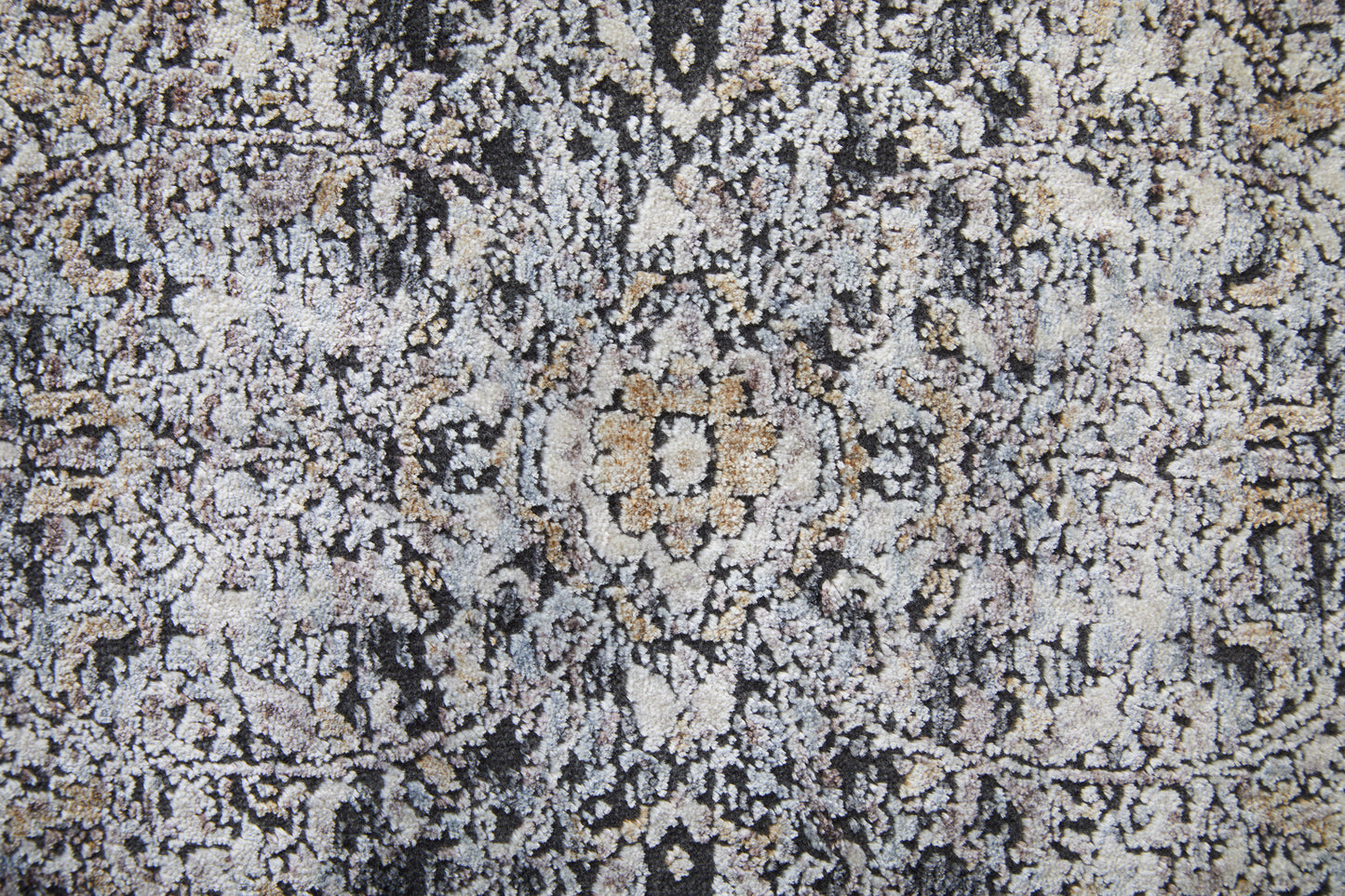 Sarrant Transitional Distressed, Gray/Silver/Ivory