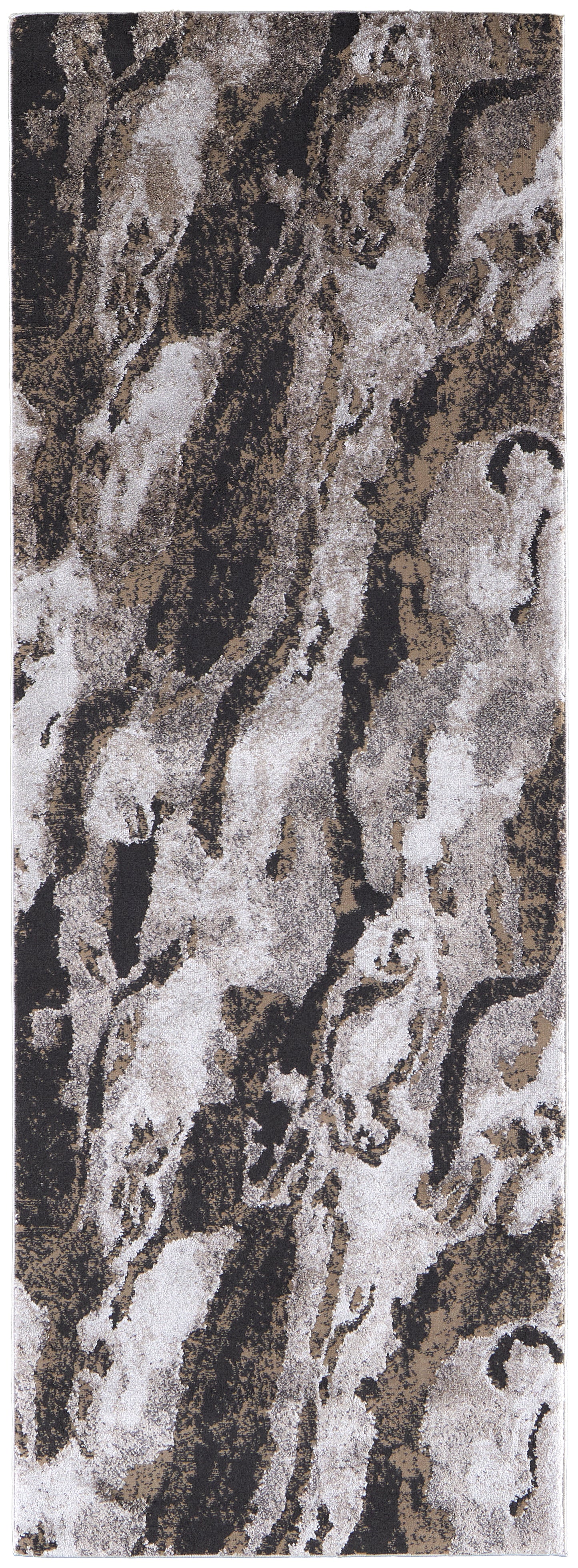 Vancouver Modern Abstract, Ivory/Brown/Taupe