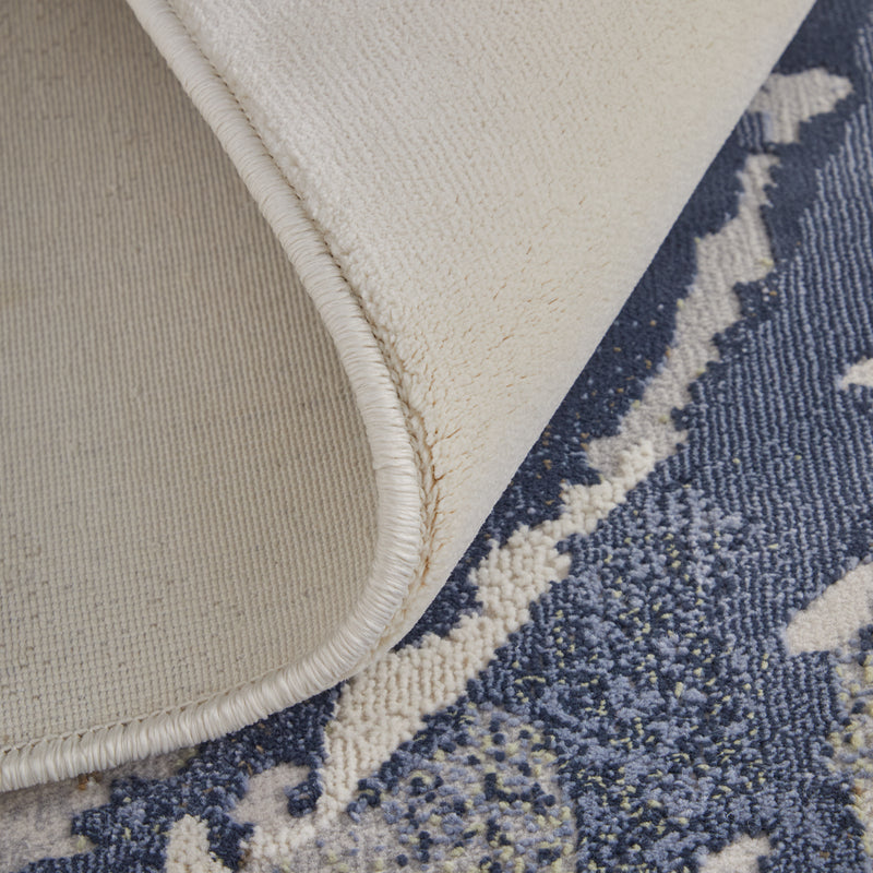 Mandana Modern Abstract, Ivory/Blue