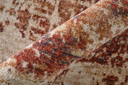 Pearson Modern Abstract, Ivory/Red/Tan