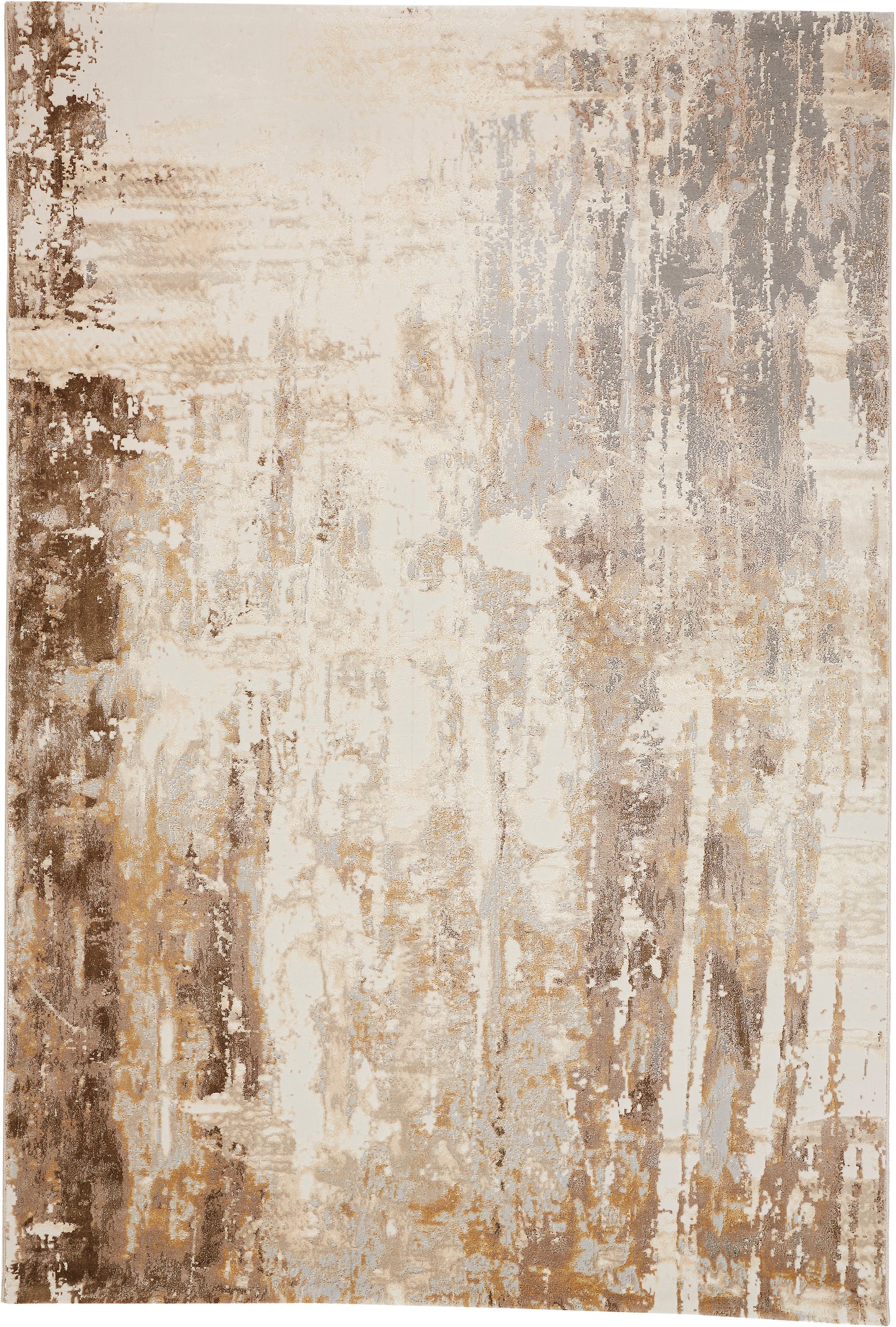 Parker Transitional Abstract, Tan/Ivory/Gray
