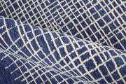 Maddox Transitional Abstract, Blue/Ivory