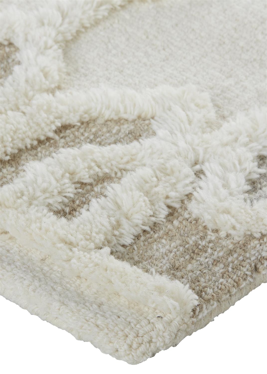 Anica Transitional Trellis & Lattice, Ivory/Tan/Silver