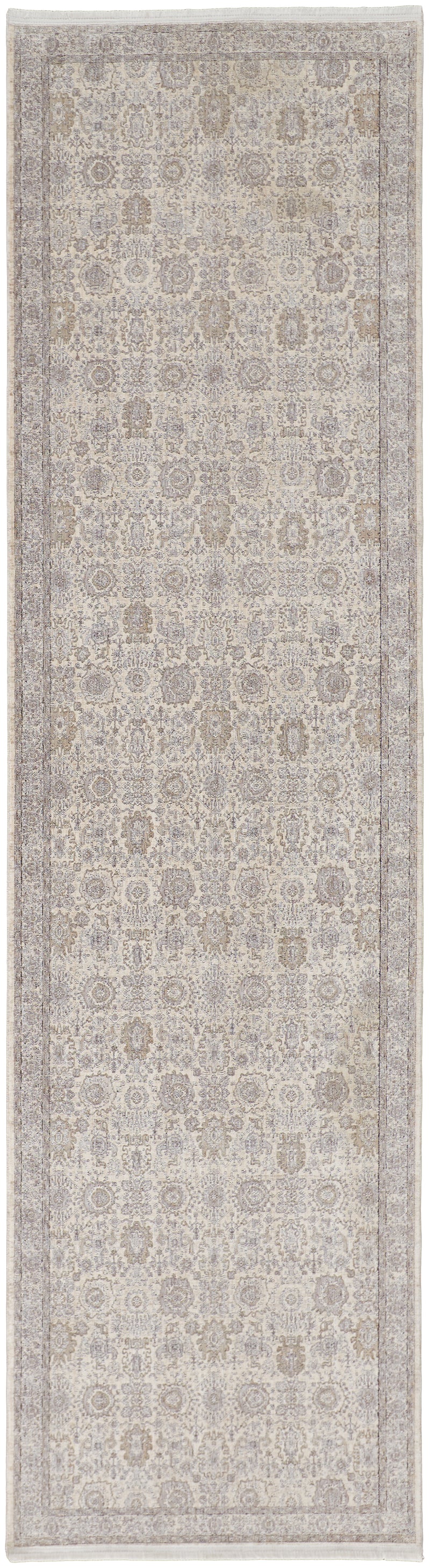 Marquette Transitional Oriental, Gray/Silver/Ivory
