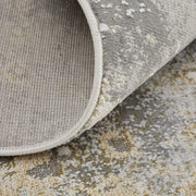 Astra Transitional Abstract, Gray/Gold/Ivory