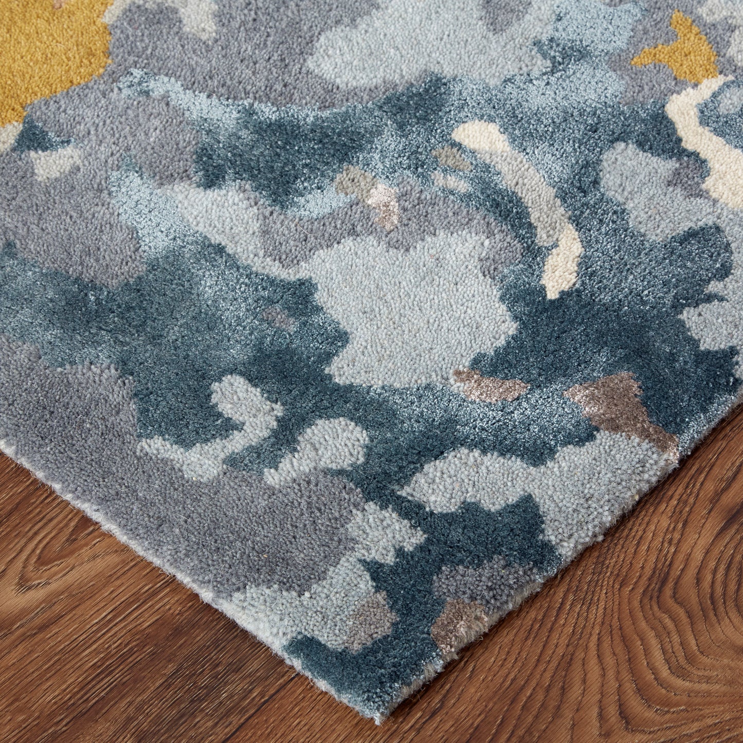 Dafney Transitional Floral & Botanical, Blue/Pink/Gray
