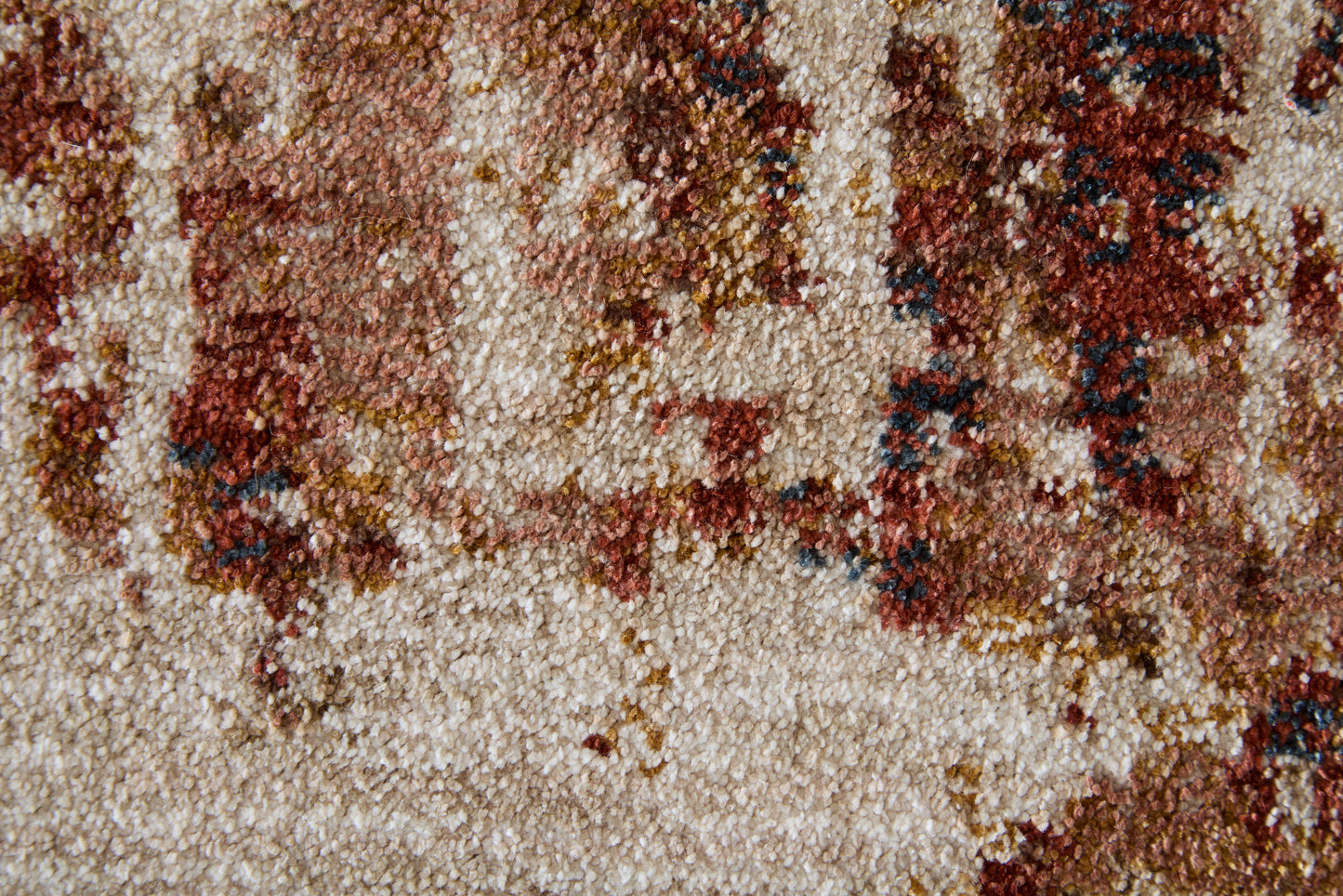 Pearson Modern Abstract, Ivory/Red/Tan