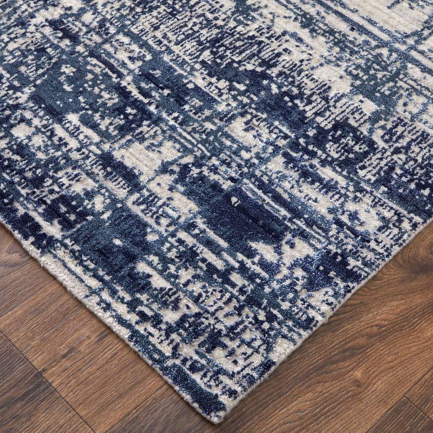Eastfield Modern Abstract, Blue/Ivory