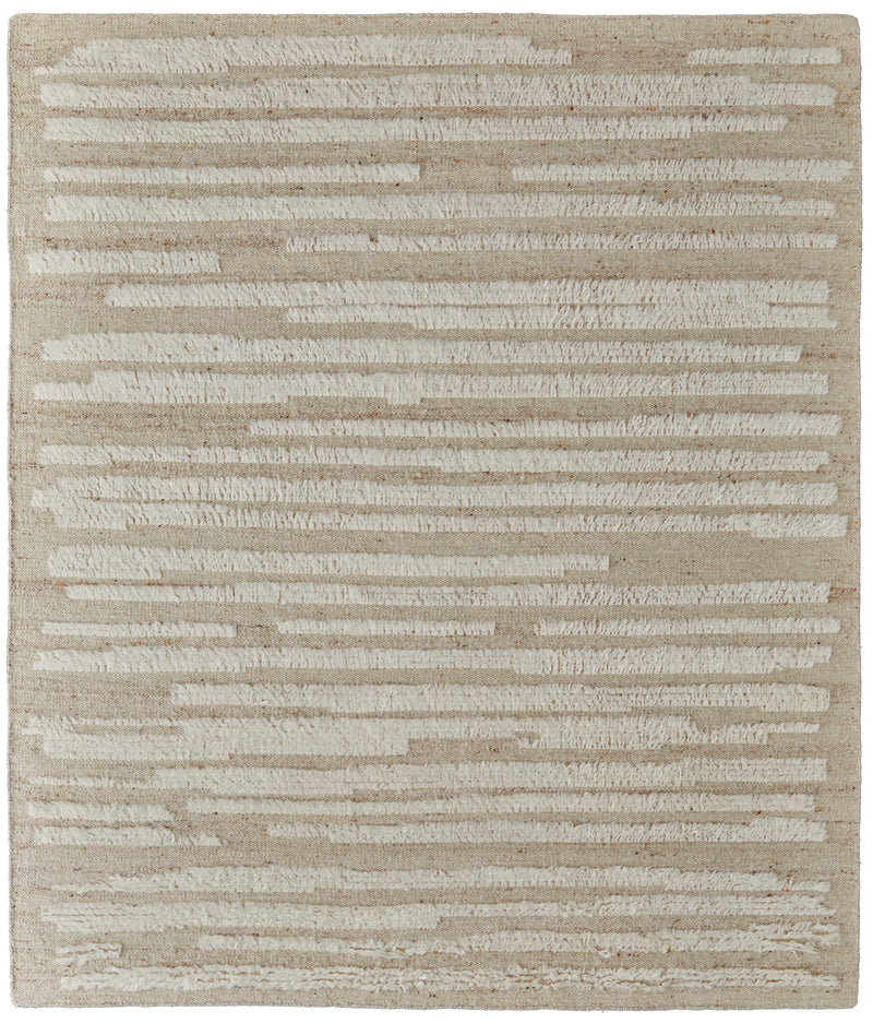Ashby Transitional Stripes, White/Tan