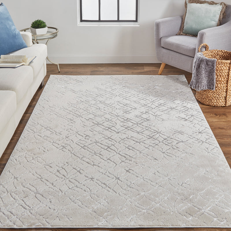 Micah Modern Distressed, Silver/Gray/White