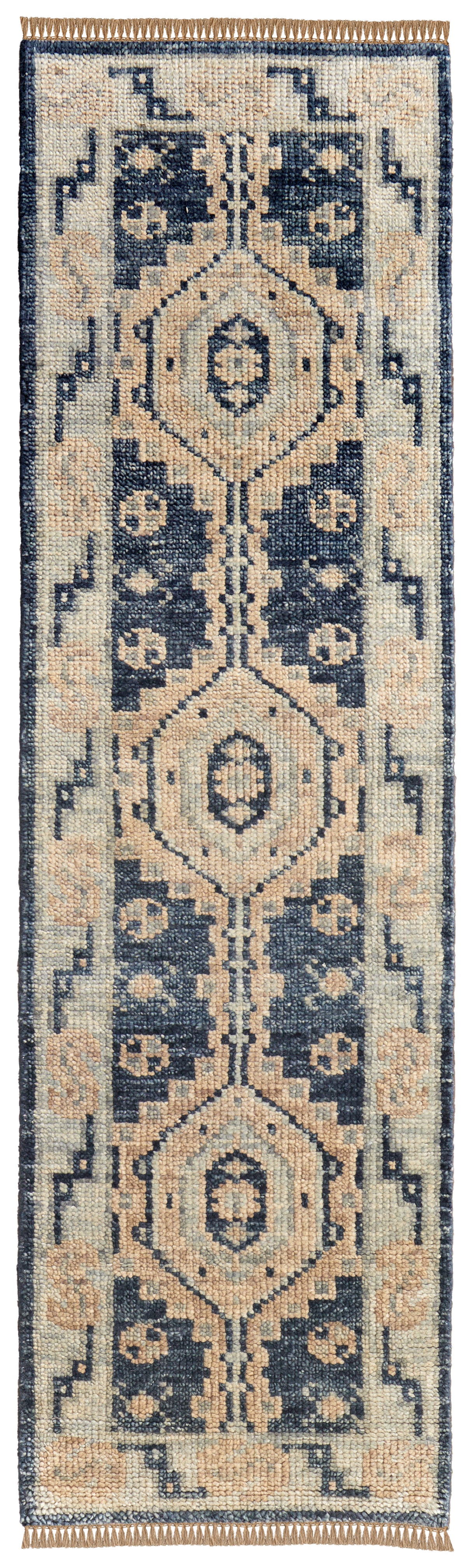 Fillmore Traditional Diamond, Blue/Ivory