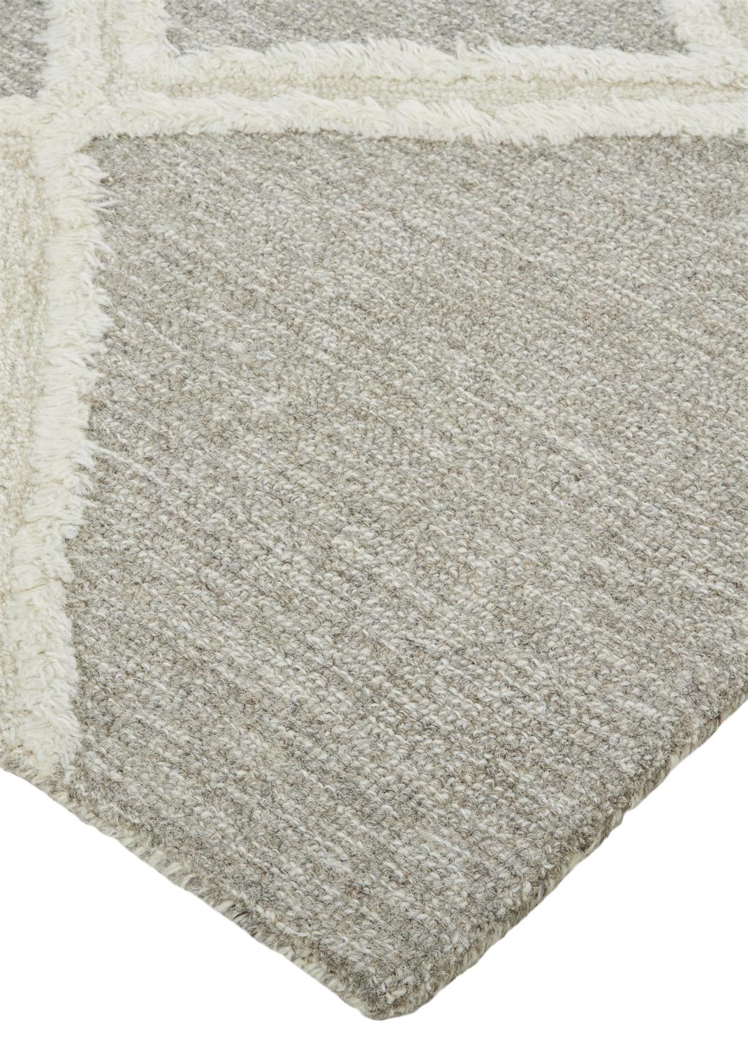 Anica Transitional Geometric, Gray/Ivory
