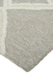 Anica Transitional Geometric, Gray/Ivory