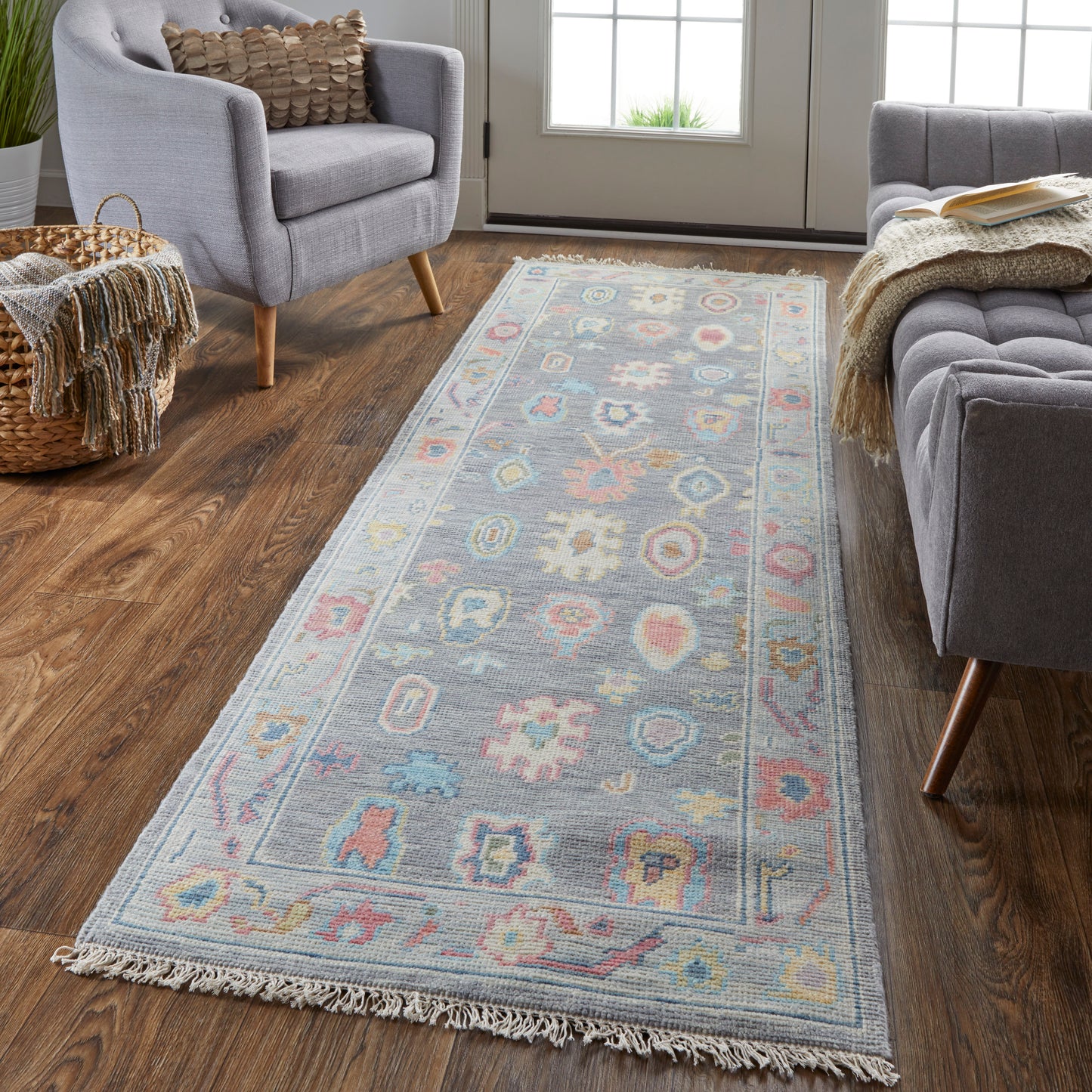 Karina Traditional Persian, Blue/Gray/Red