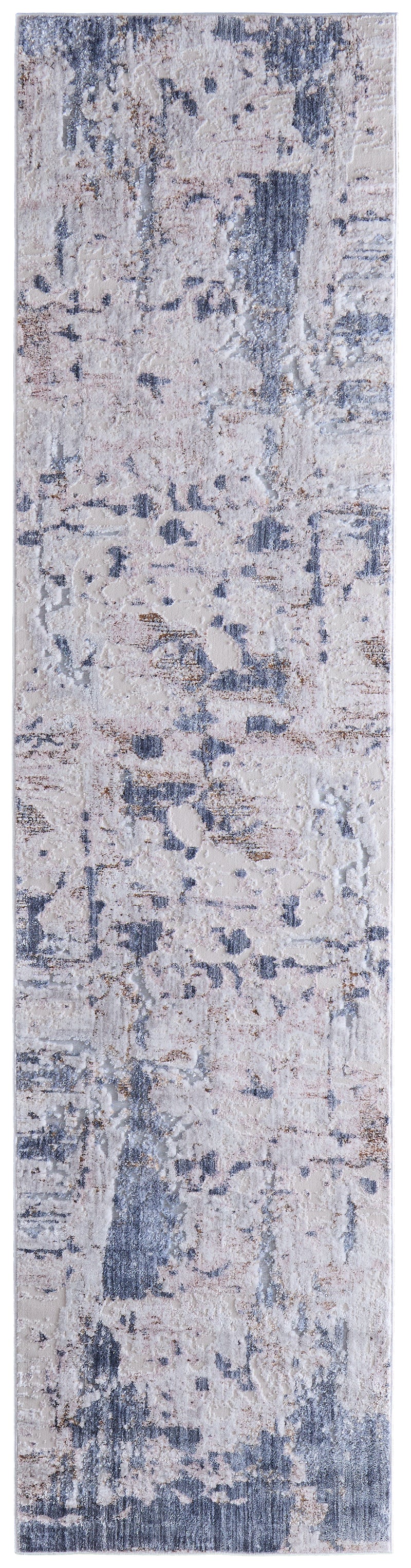 Laina Transitional Abstract, Ivory/Gray/Blue