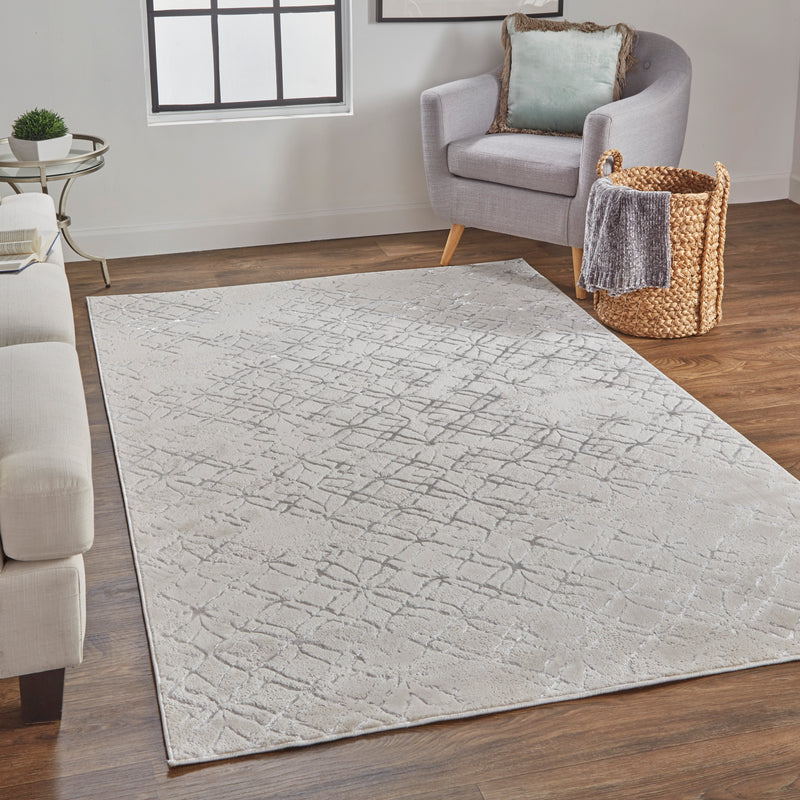 Micah Modern Distressed, Silver/Gray/White