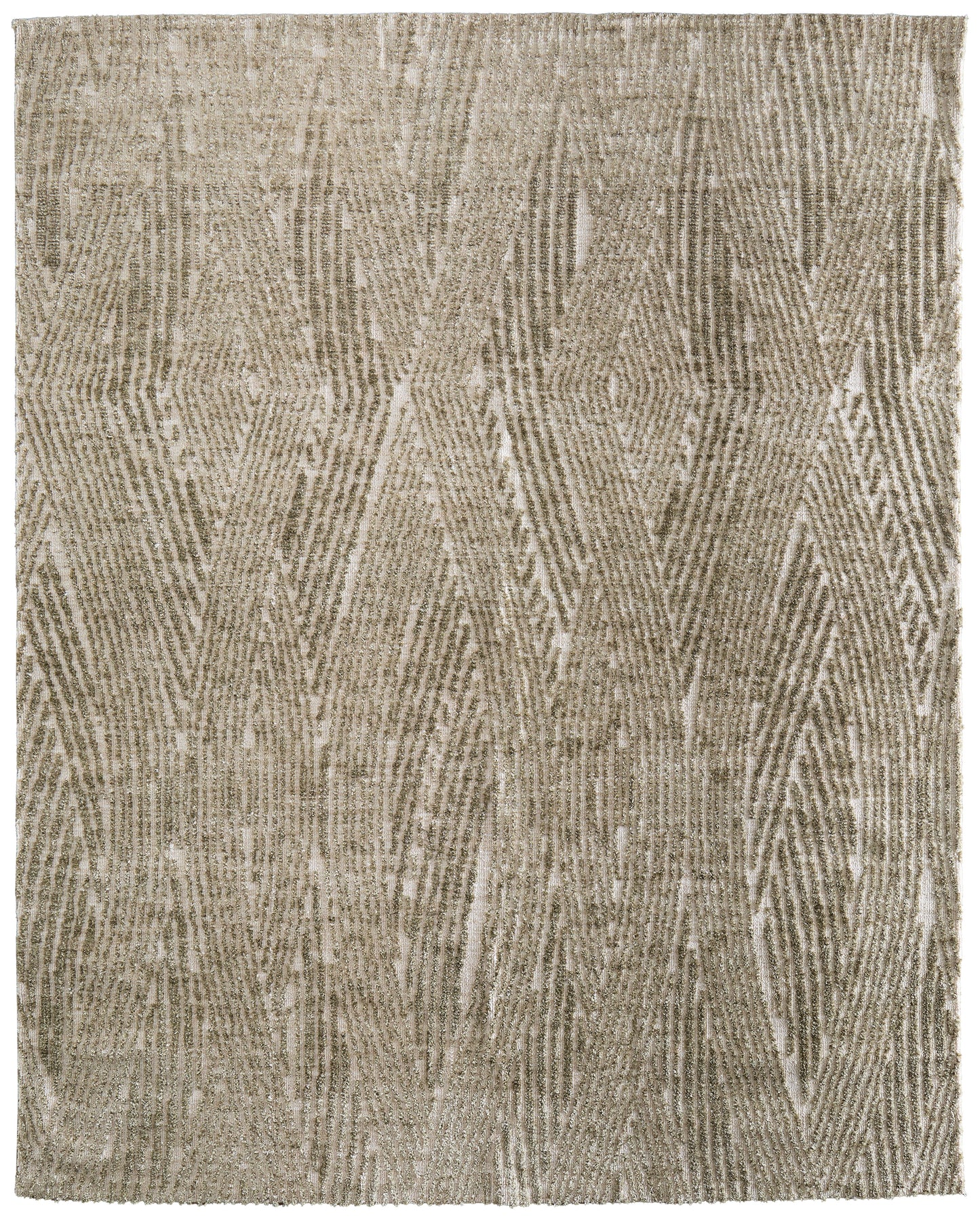 Colton Modern Abstract, Green/Tan