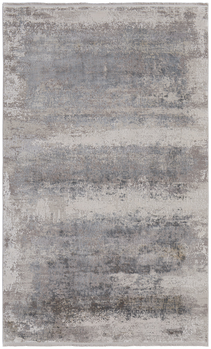 Cadiz Modern Abstract, Taupe/Gray/Silver
