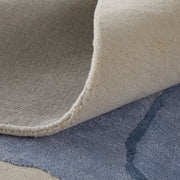 Anya Transitional Abstract, Blue/Ivory