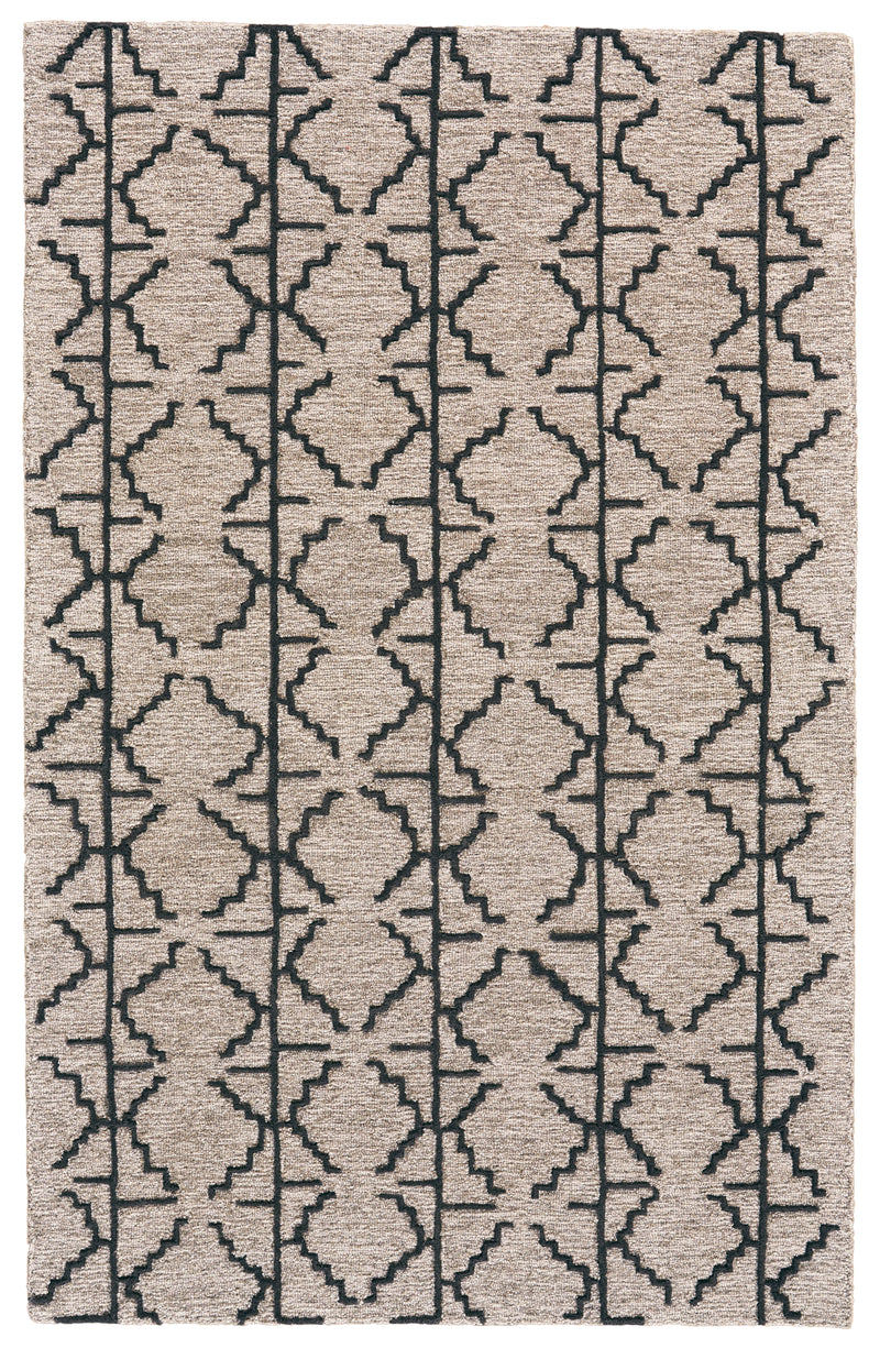 Enzo Transitional Geometric, Black/Taupe/Gray