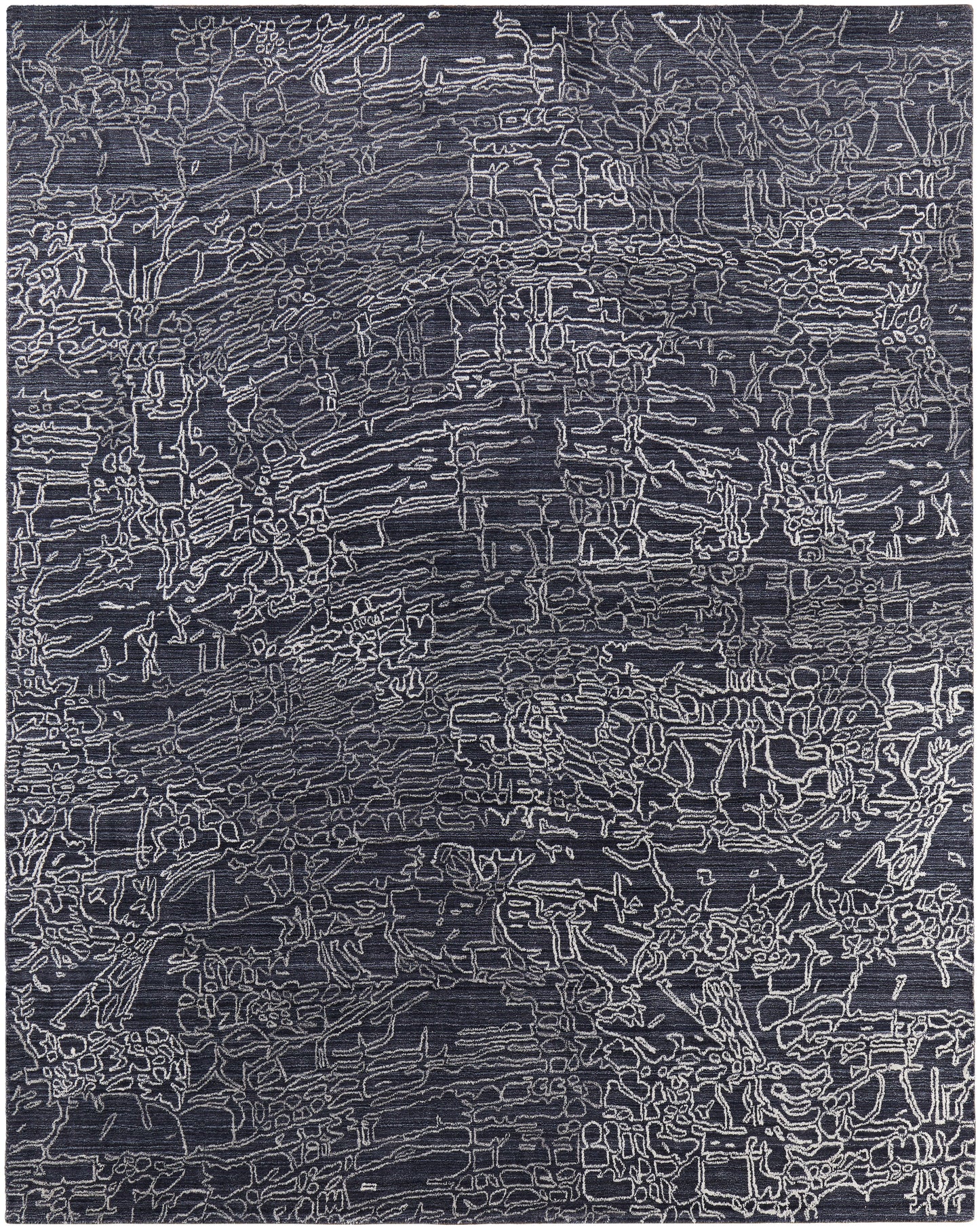Whitton Modern Abstract, Black/Gray/Ivory