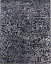 Whitton Modern Abstract, Black/Gray/Ivory
