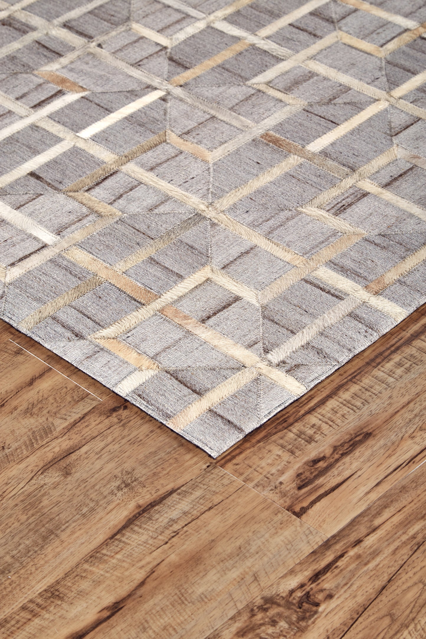 Fannin Transitional Geometric, Gray/Ivory/Brown