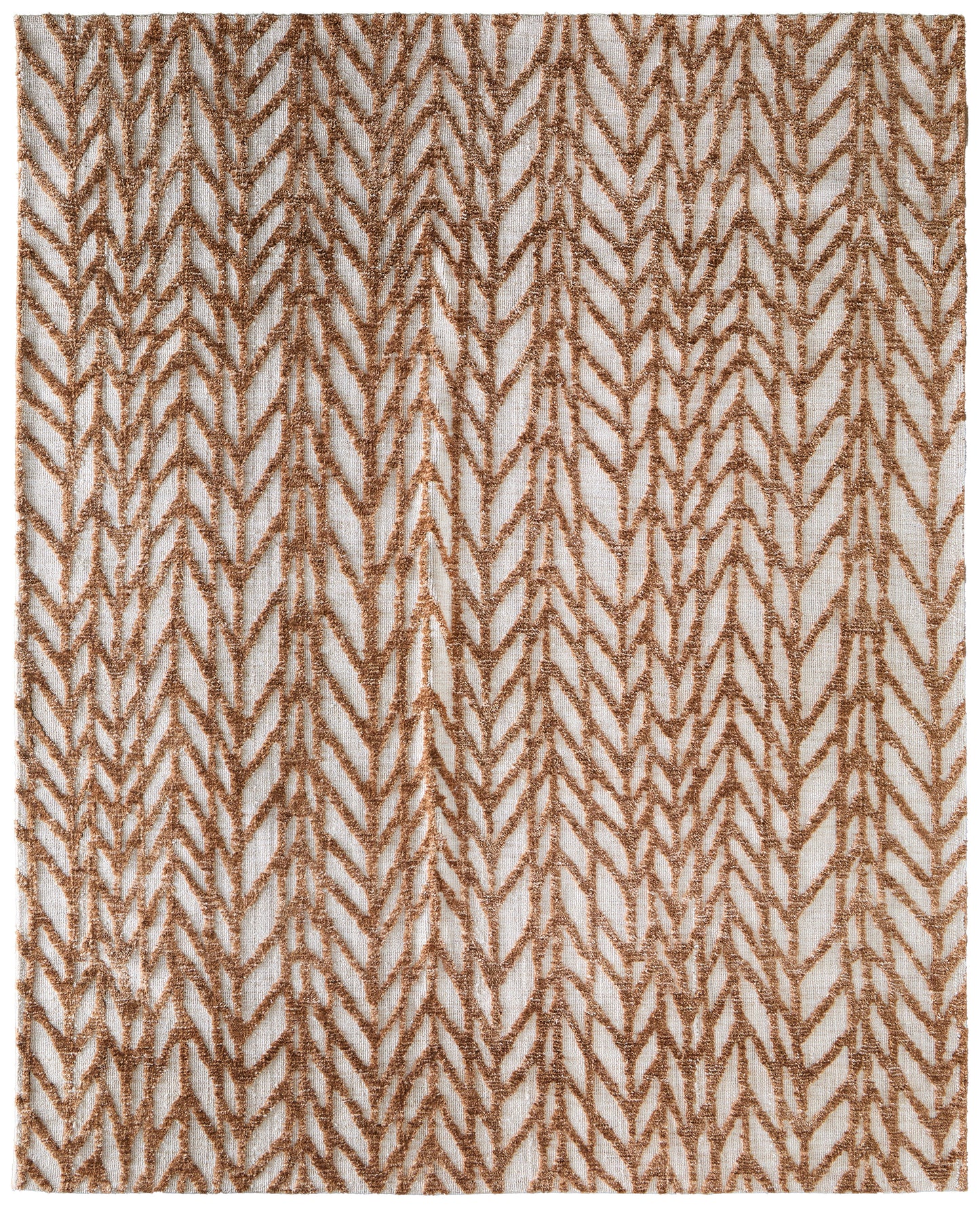 Colton Modern Chevron, Brown/Tan