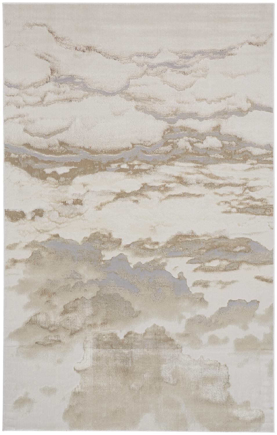 Aura Modern Abstract, Ivory/Tan/Gray