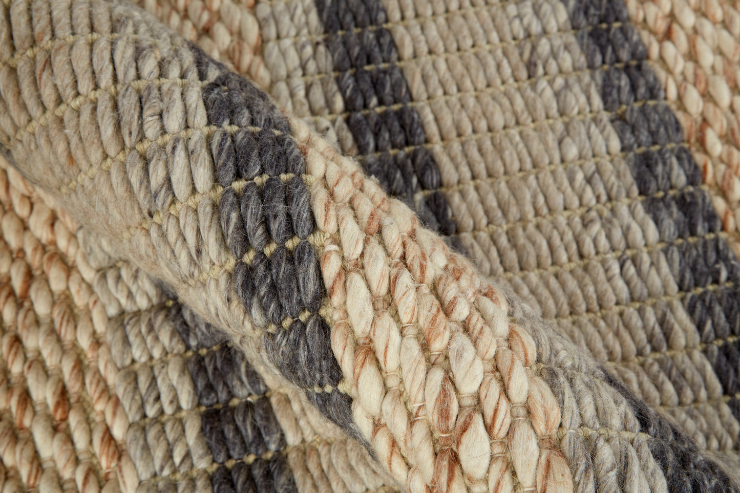 Berkeley Transitional Stripes, Ivory/Tan/Gray