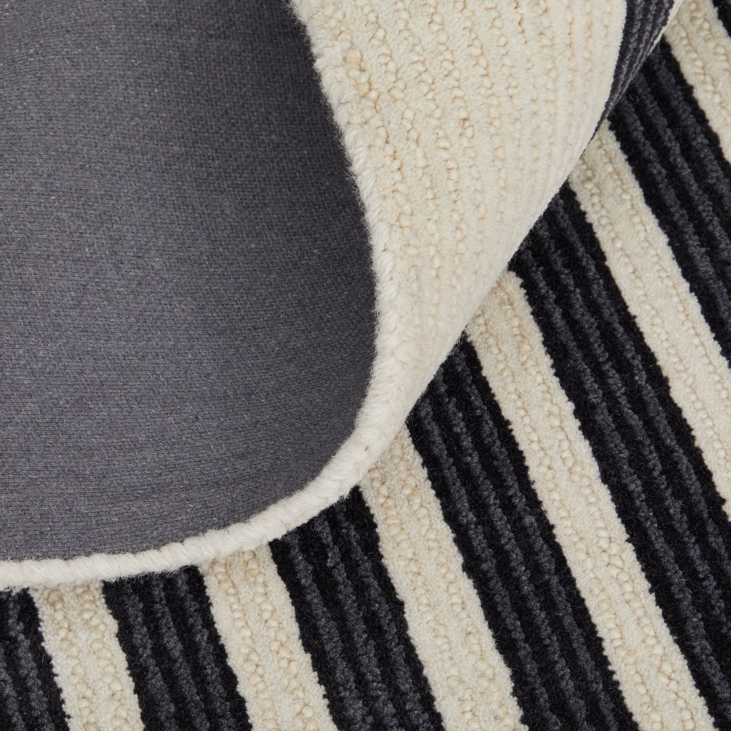 Maguire Transitional Abstract, Gray/Ivory/Black