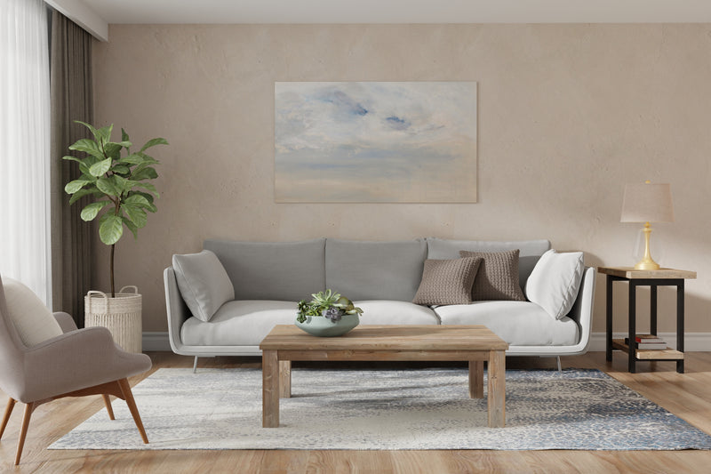 Azure Modern Watercolor, Gray/Blue/Ivory