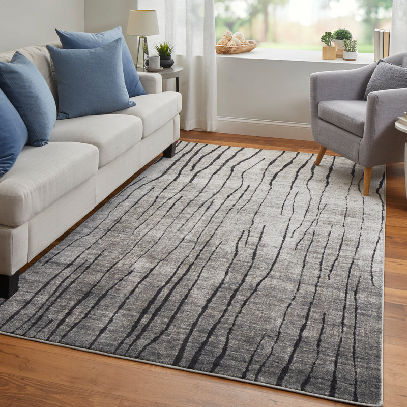Kano Transitional Abstract, Gray/Black/Taupe