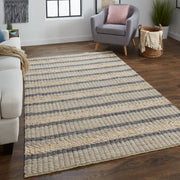 Berkeley Transitional Stripes, Ivory/Tan/Gray