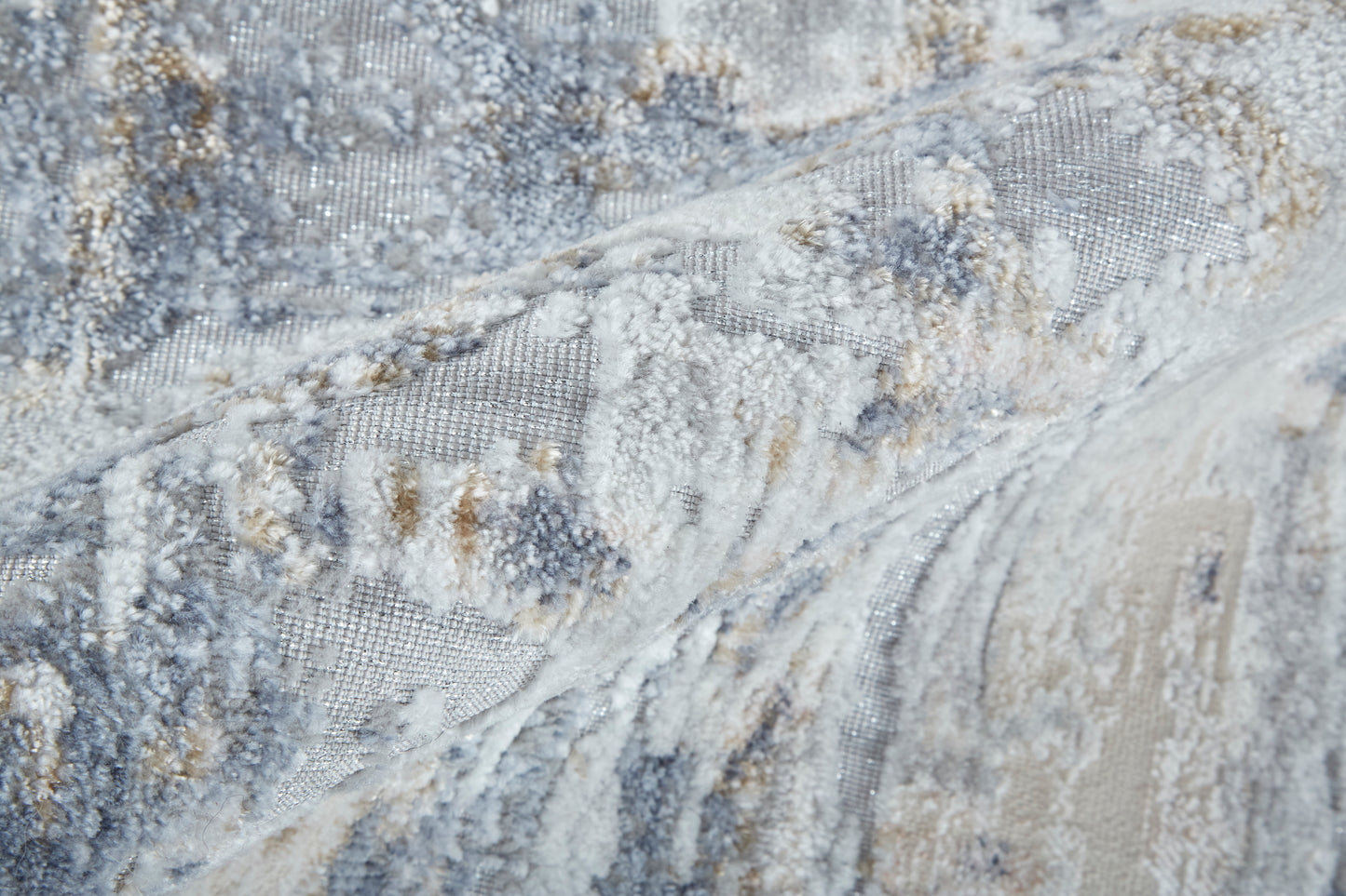 Laina Transitional Abstract, Ivory/Gray/Blue