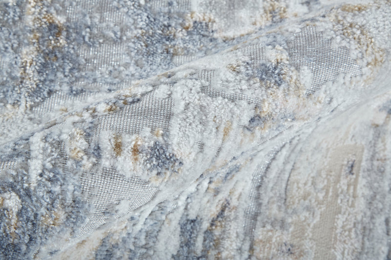 Laina Transitional Abstract, Ivory/Gray/Blue