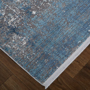 Cadiz Modern Abstract, Blue/Gray/Silver