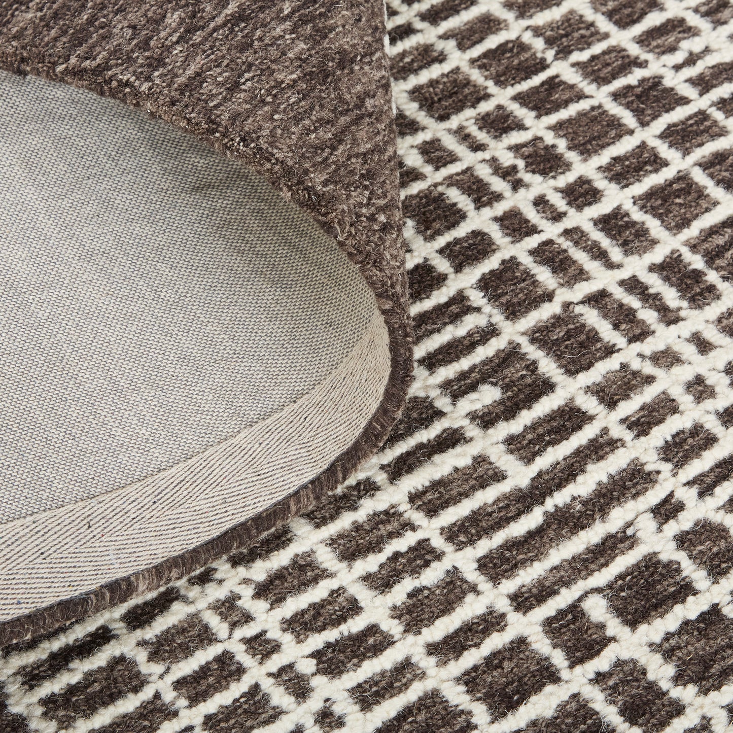 Maddox Transitional Abstract, Brown/Ivory