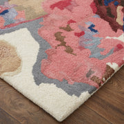 Dafney Transitional Floral & Botanical, Blue/Pink/Gray