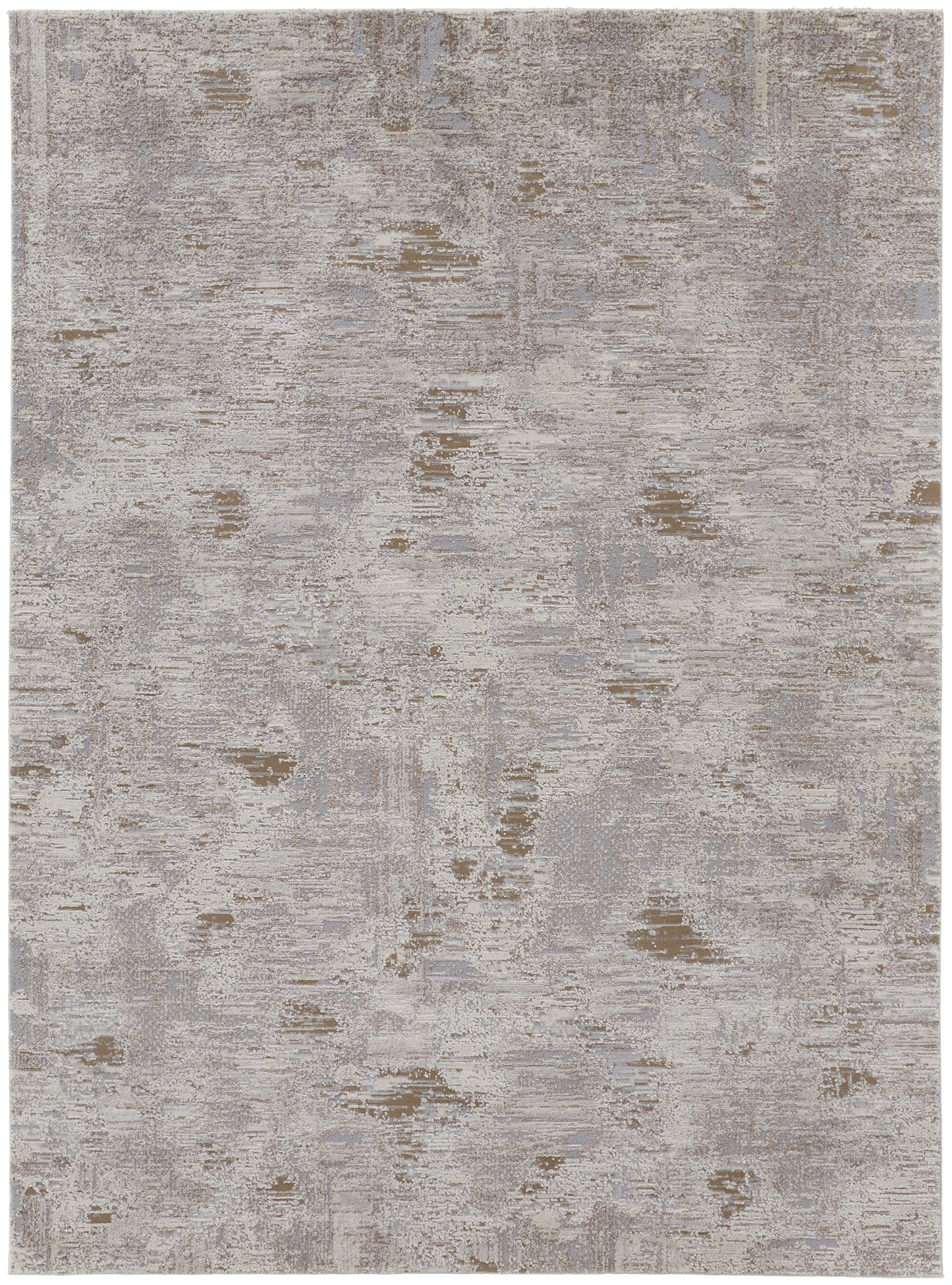 Vancouver Modern Abstract, Ivory/Gray/Tan