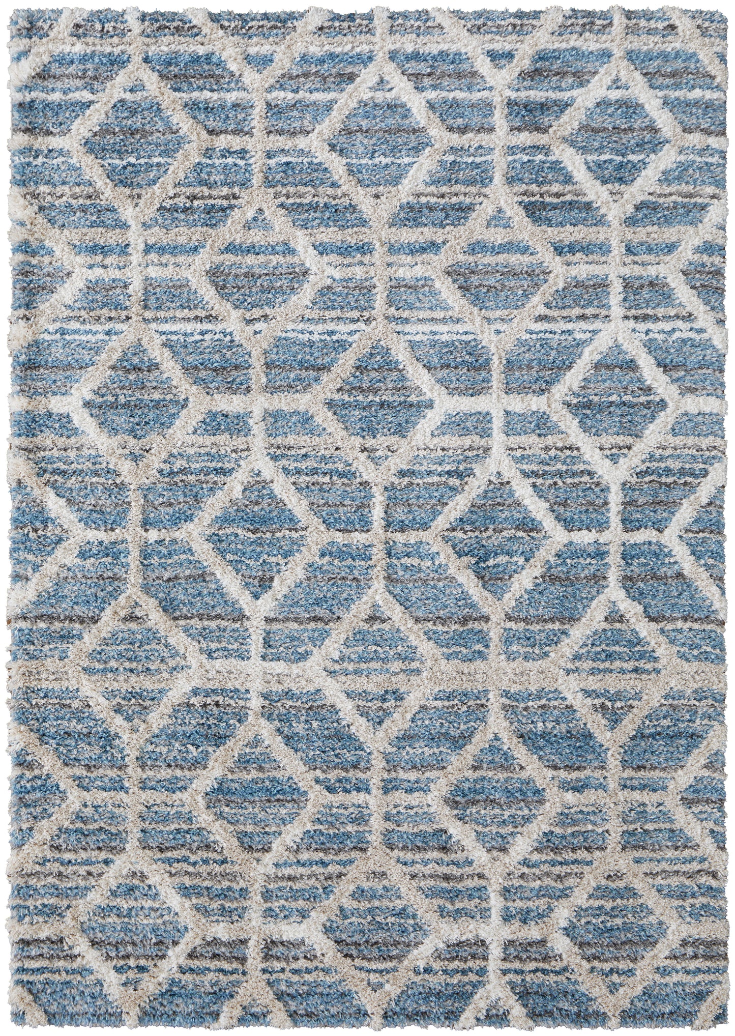 Mynka Transitional Diamond, Blue/Ivory