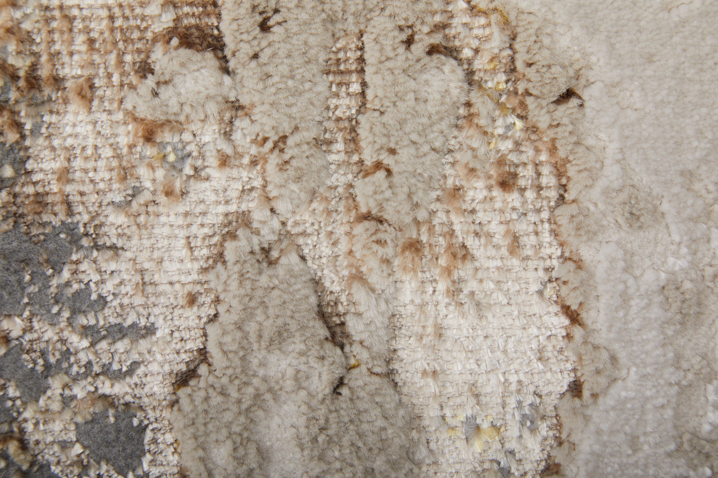 Aura Modern Abstract, Ivory/Gold/Brown