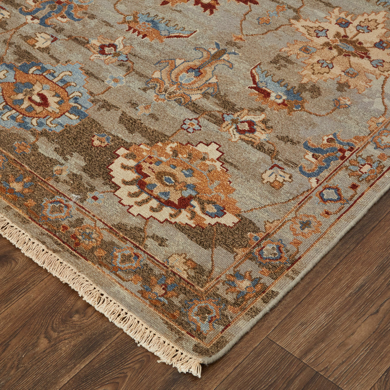 Leylan Transitional Floral & Botanical, Brown/Tan/Gray